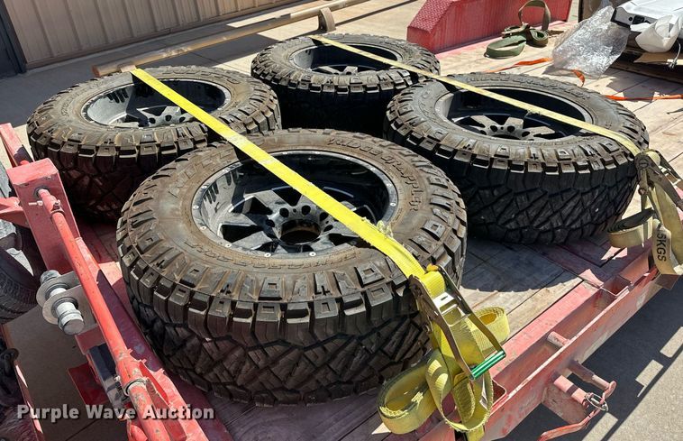 image for item EK0490 (4) Nitto Ridge Grappler 37x12.50R20LT wheels and tires