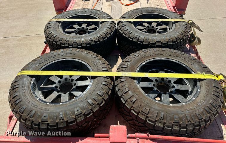 image for item EK0490 (4) Nitto Ridge Grappler 37x12.50R20LT wheels and tires