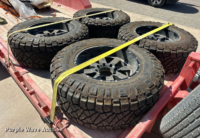 image for item EK0490 (4) Nitto Ridge Grappler 37x12.50R20LT wheels and tires