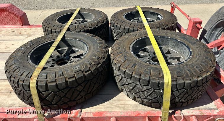 image for item EK0490 (4) Nitto Ridge Grappler 37x12.50R20LT wheels and tires