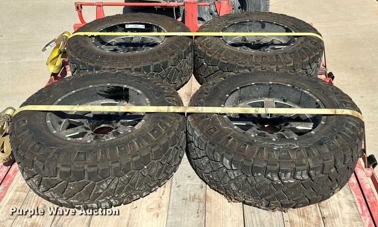 image for item EK0490 (4) Nitto Ridge Grappler 37x12.50R20LT wheels and tires