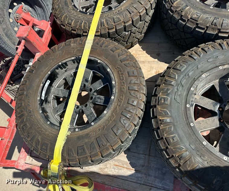 image for item EK0490 (4) Nitto Ridge Grappler 37x12.50R20LT wheels and tires