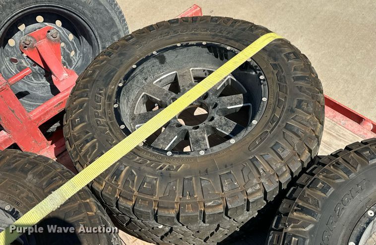 image for item EK0490 (4) Nitto Ridge Grappler 37x12.50R20LT wheels and tires