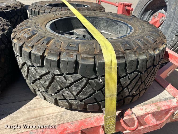 image for item EK0490 (4) Nitto Ridge Grappler 37x12.50R20LT wheels and tires