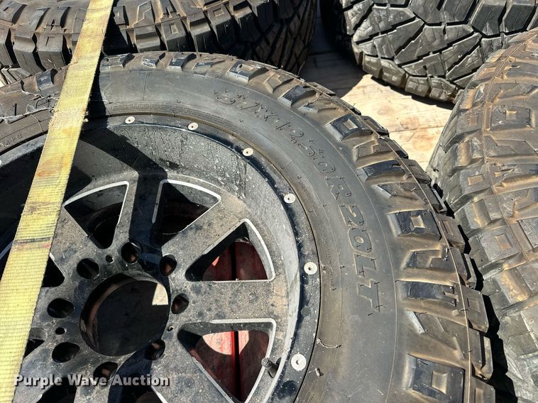 image for item EK0490 (4) Nitto Ridge Grappler 37x12.50R20LT wheels and tires