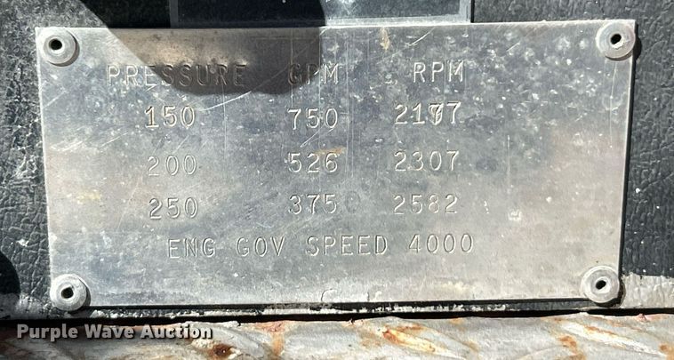 image for item EK2712 1980 Ford F700 Custom Cab pumper fire truck