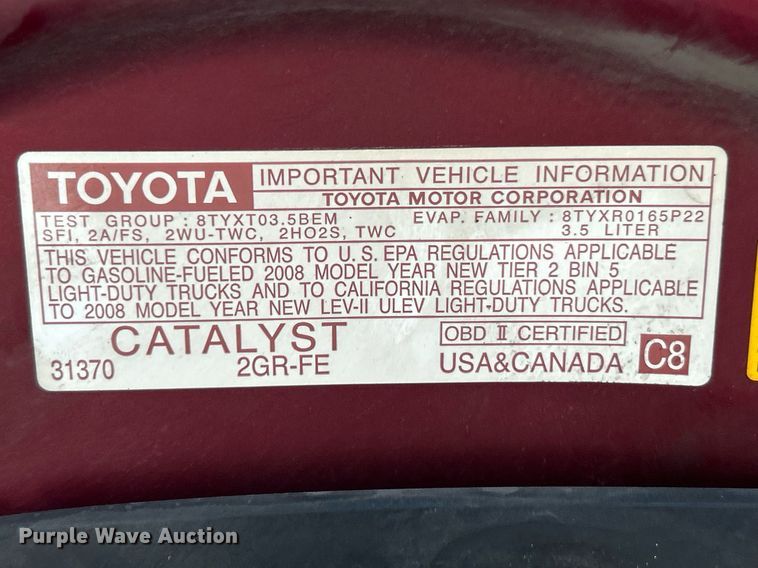 image for item EK2780 2008 Toyota Highlander Limited SUV