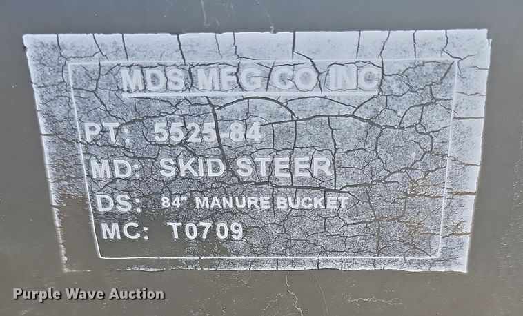 image for item EK5030 MDS 5525-84 skid steer tine bucket