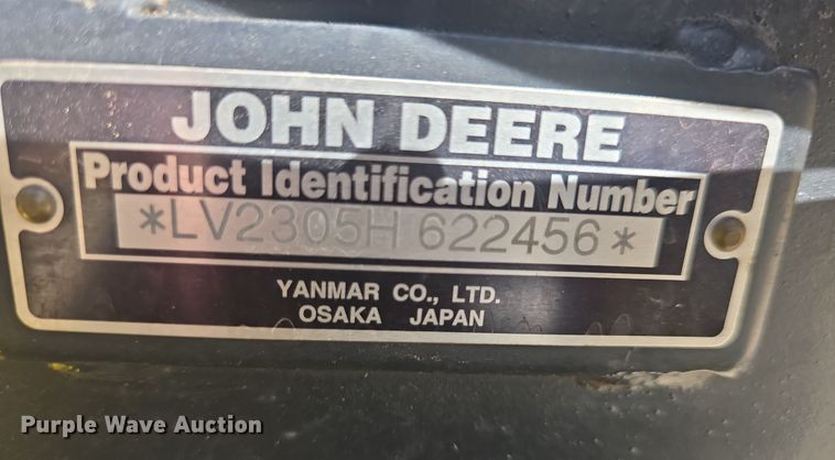 image for item EK5035 2010 John Deere 2305 MFWD tractor