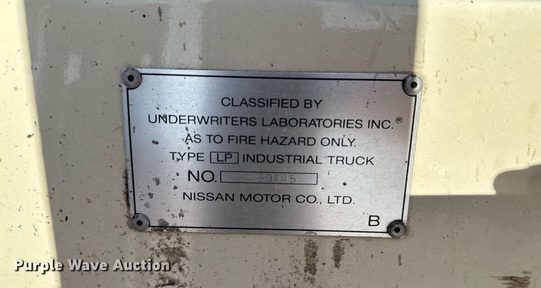 image for item EM3541 Nissan KCPH01A15PV forklift