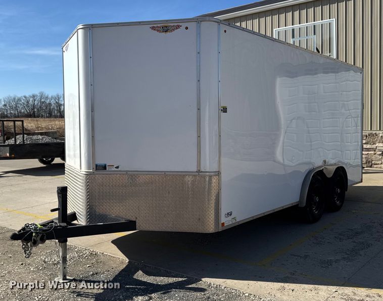 image for item EM3556 2020 H&H H9616TFTV-100 enclosed cargo trailer