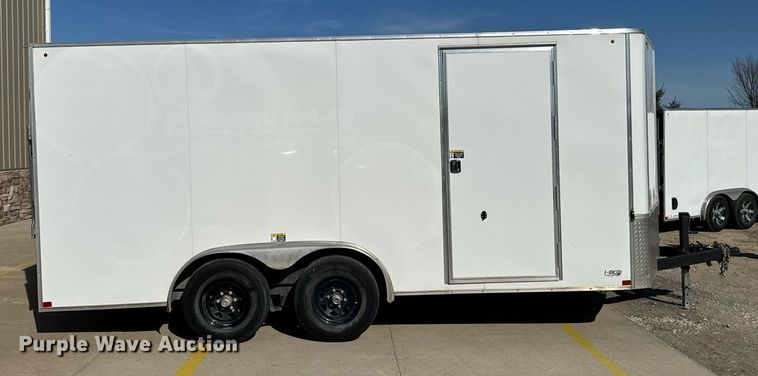 image for item EM3556 2020 H&H H9616TFTV-100 enclosed cargo trailer
