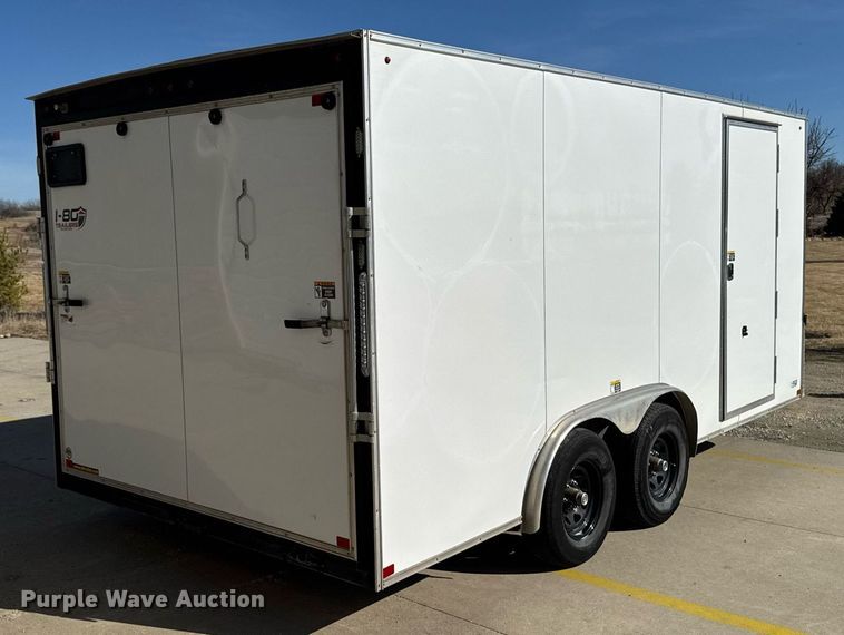 image for item EM3556 2020 H&H H9616TFTV-100 enclosed cargo trailer