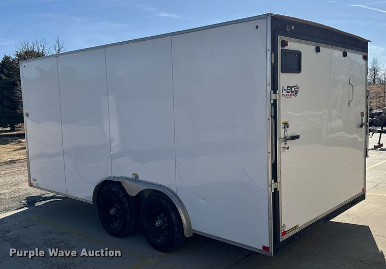 image for item EM3556 2020 H&H H9616TFTV-100 enclosed cargo trailer