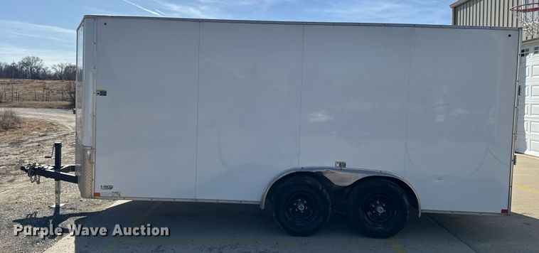 image for item EM3556 2020 H&H H9616TFTV-100 enclosed cargo trailer
