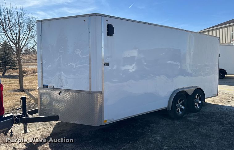 image for item EM3557 2017 H&H enclosed cargo trailer