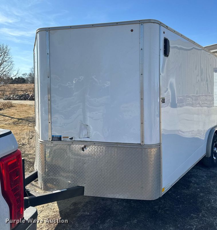 image for item EM3557 2017 H&H enclosed cargo trailer