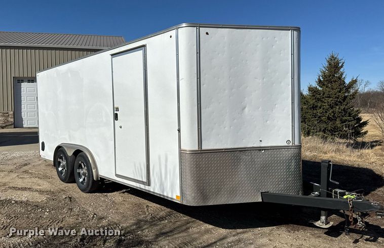 image for item EM3557 2017 H&H enclosed cargo trailer