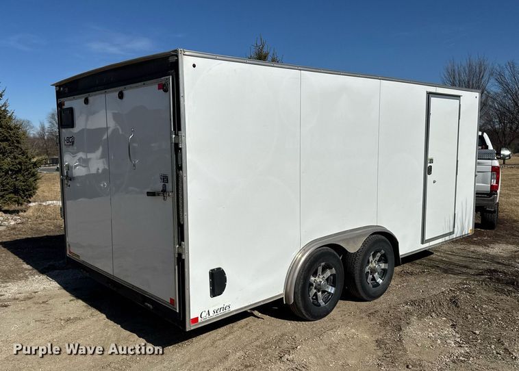 image for item EM3557 2017 H&H enclosed cargo trailer