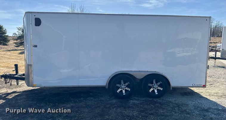 image for item EM3557 2017 H&H enclosed cargo trailer