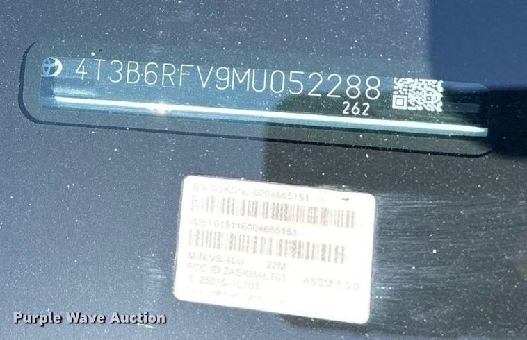 image for item EM3576 2021 Toyota RAV4 XLE Premium Hybrid SUV