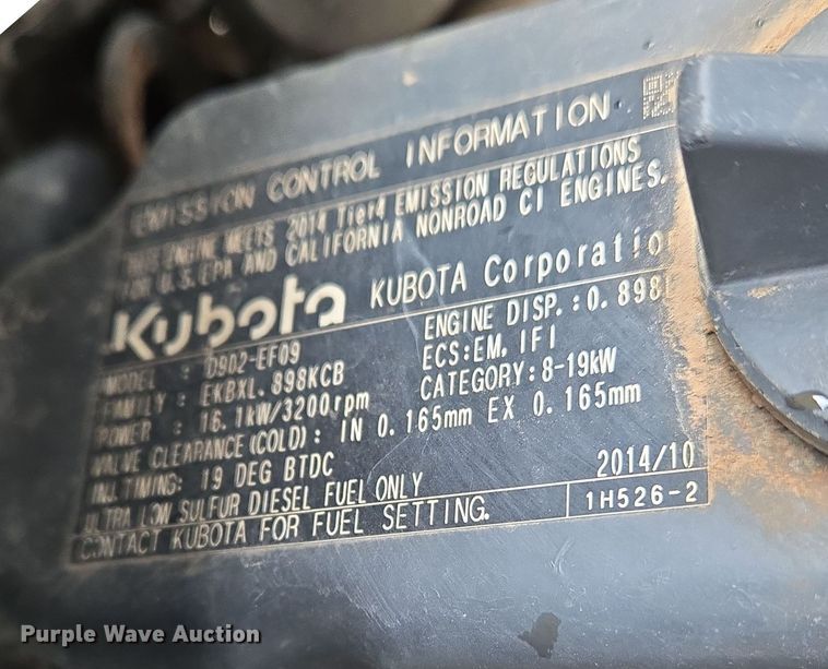 image for item EN8694 2014 Kubota RTV X900 utility vehicle