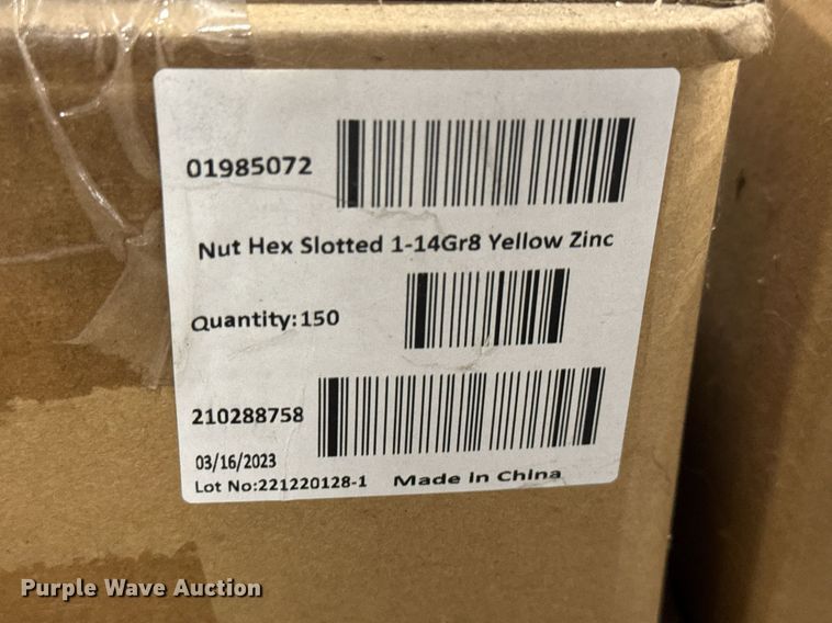 image for item EQ1150 (2) pallets of hardware