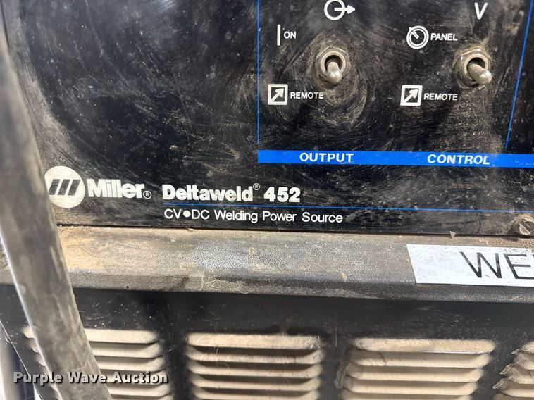 image for item EQ1164 Miller Deltaweld 452 welder
