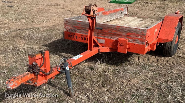 image for item EQ1216 1986 JFW B1FB tilt deck utility trailer