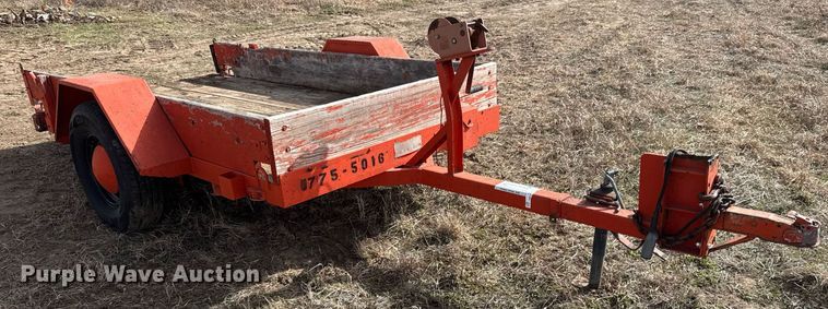 image for item EQ1216 1986 JFW B1FB tilt deck utility trailer