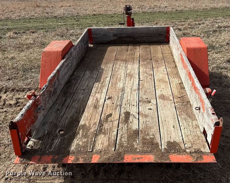 image for item EQ1216 1986 JFW B1FB tilt deck utility trailer