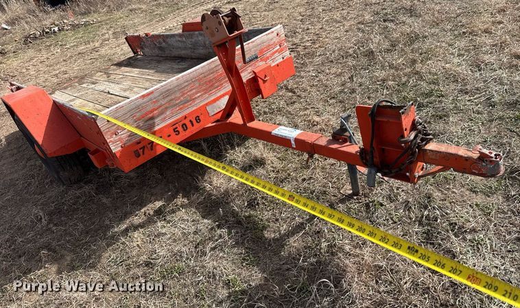 image for item EQ1216 1986 JFW B1FB tilt deck utility trailer