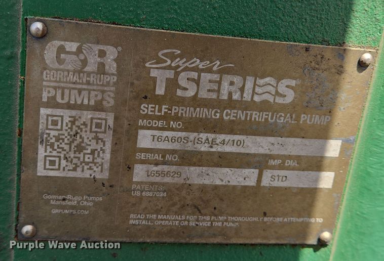 image for item EQ2565 Gorman-Rupp T6A60S pump