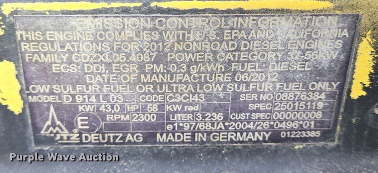 image for item EQ2570 Deutz D 914 L 03 power unit