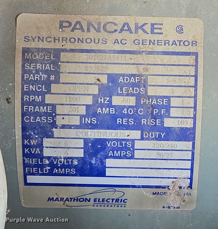 image for item EQ2577 2012 Magnum MLT3060K light plant