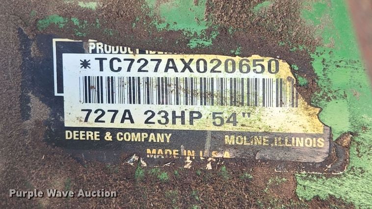 image for item EQ6817 John Deere  ZTrak 727A ZTR lawn mower
