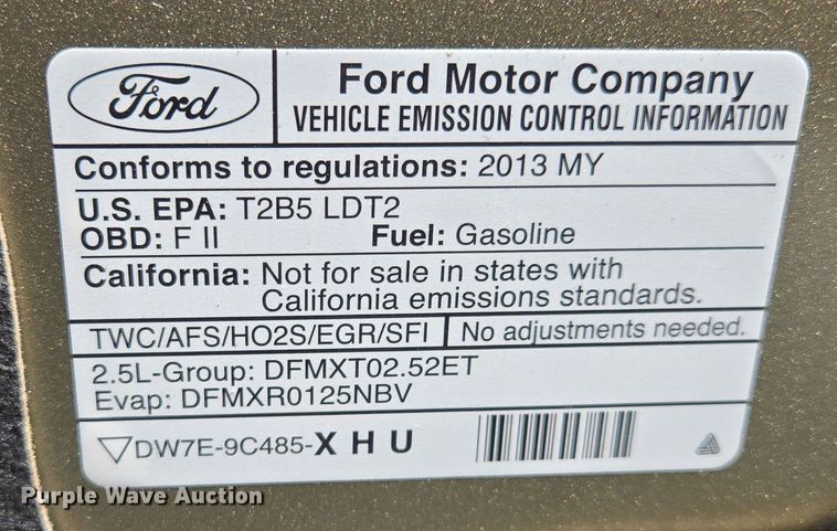 image for item EQ6864 2013 Ford  Escape  SUV