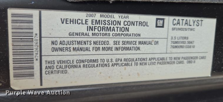 image for item EQ6868 2007 Pontiac  G6 convertible