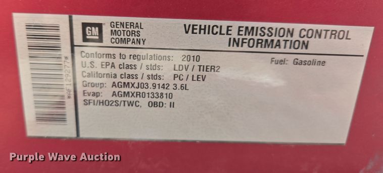 image for item EQ6870 2010 Chevrolet Malibu LT 