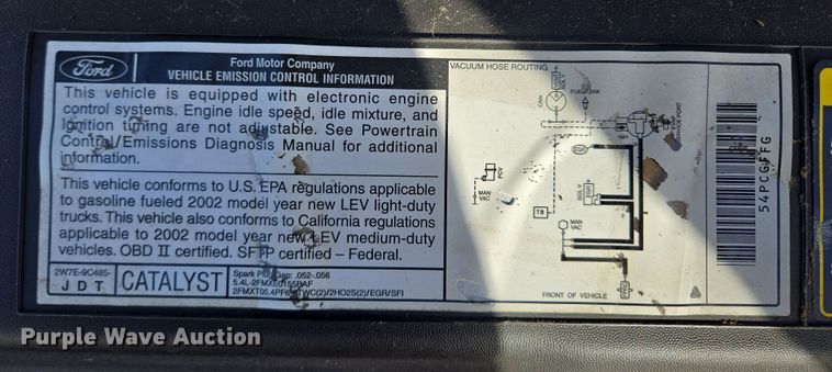 image for item EQ6871 2002 Ford F150 SuperCrew pickup truck