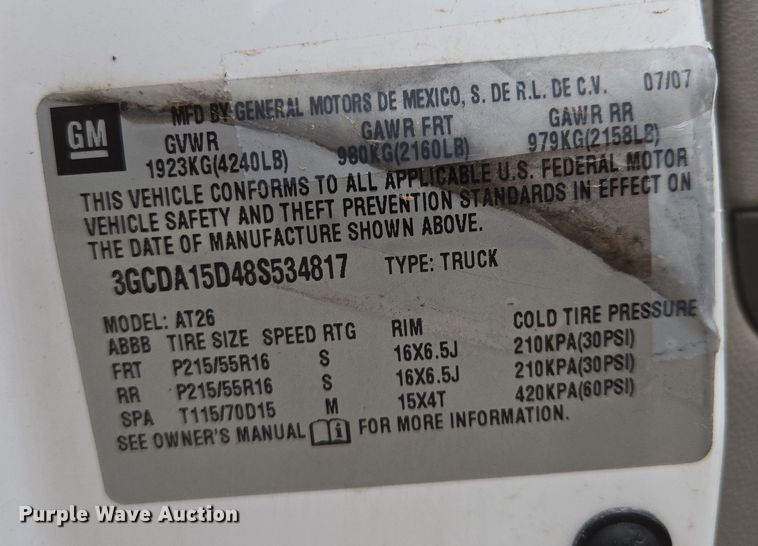 image for item EQ6872 2008 Chevrolet  HHR SUV