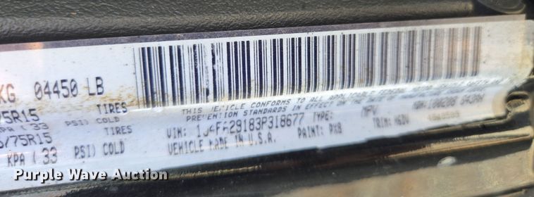 image for item EQ6874 2003 Jeep  Wrangler  SUV