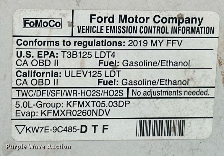 image for item NG9300 2019 Ford F150 SuperCrew pickup truck