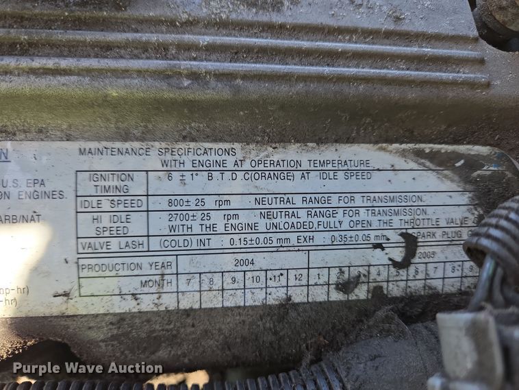 image for item YA0384 2008 Hyster S40FT forklift