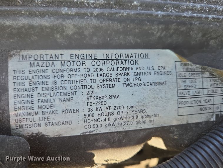 image for item YA0385 2008 Hyster S40FT forklift