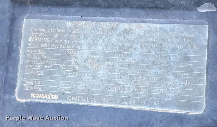 image for item DE2130 2007 Komatsu HM400-2 articulated haul truck