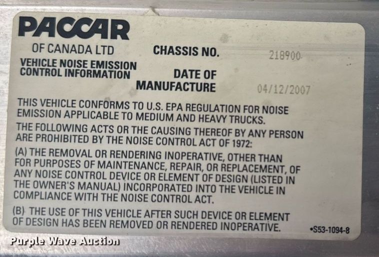 image for item DM5604 2008 Kenworth T300 winch truck