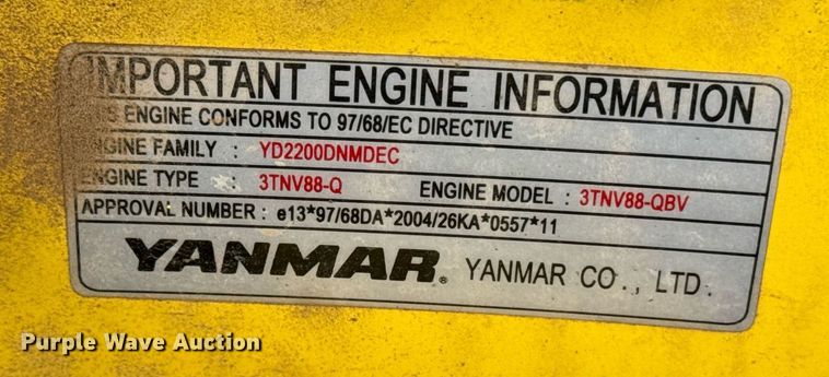 image for item DM5611 2007 Yanmar ViO35-5 mini excavator