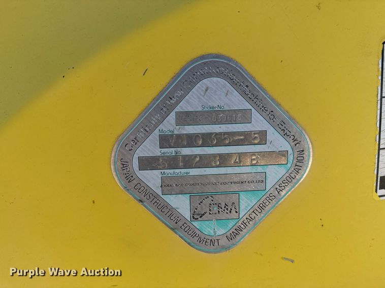 image for item DM5611 2007 Yanmar ViO35-5 mini excavator