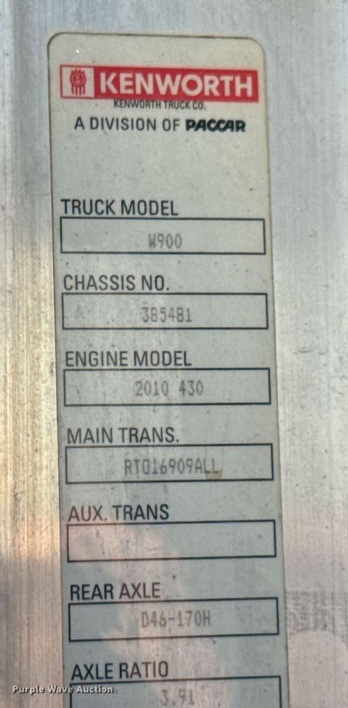 image for item DO0419 2014 Kenworth W900 ready mix truck